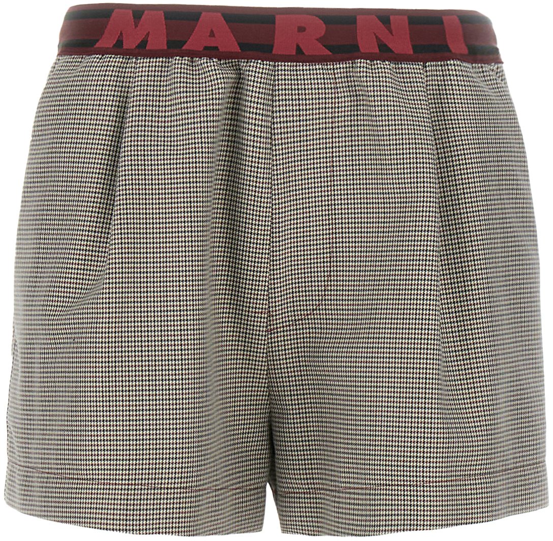 Marni Marni Embroidered wool blend shorts Divers