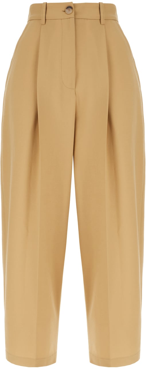 Marni Marni Beige stretch polyester blend pants Beige