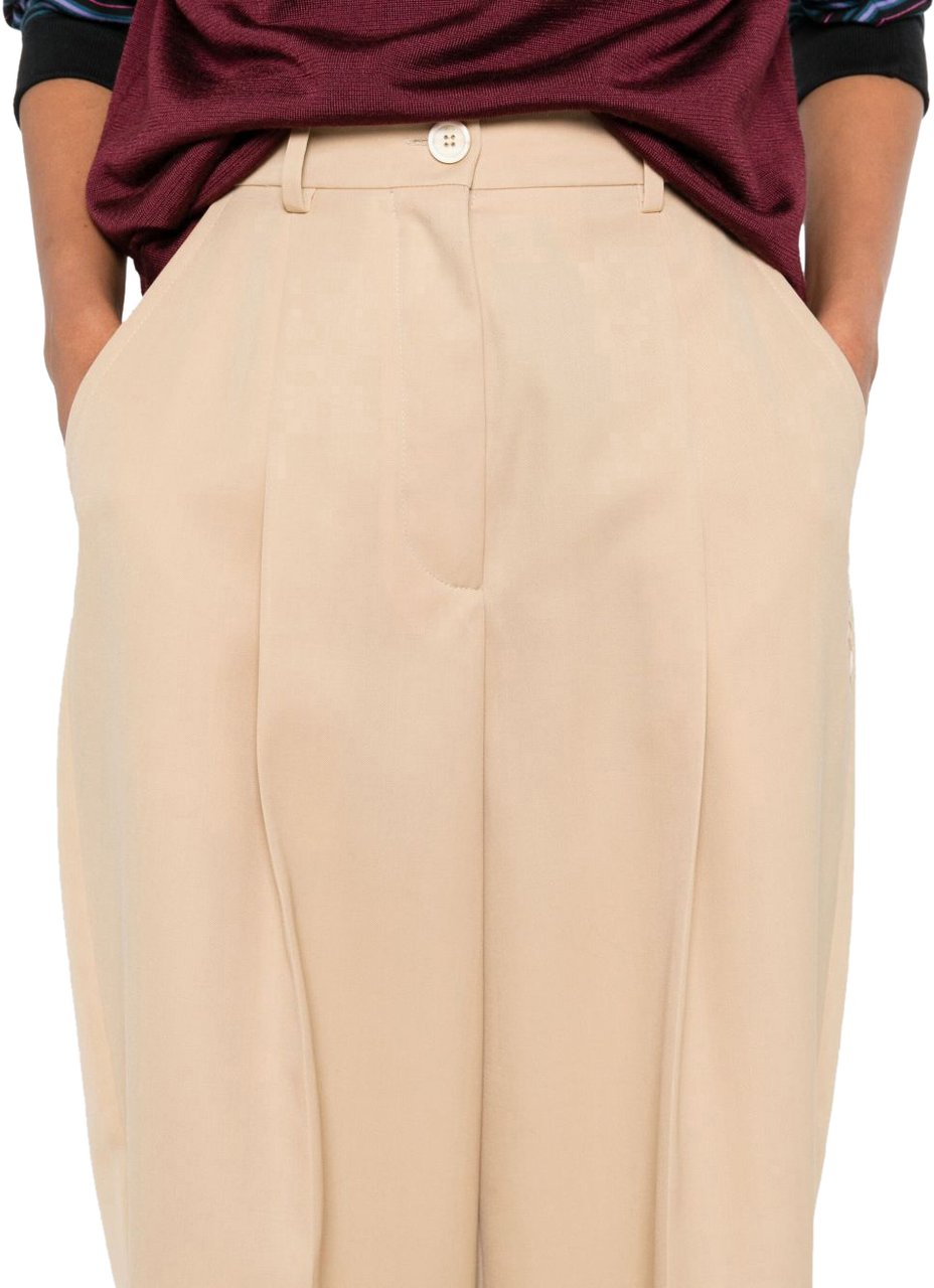 Marni Marni Pantaloni Marrone Bruin