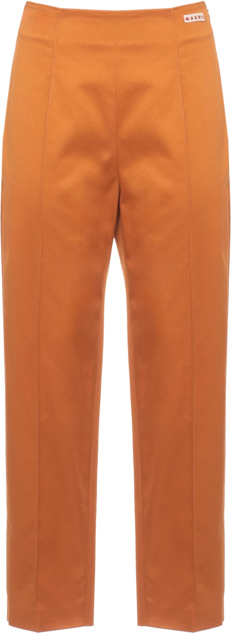 Marni Trousers Orange Oranje