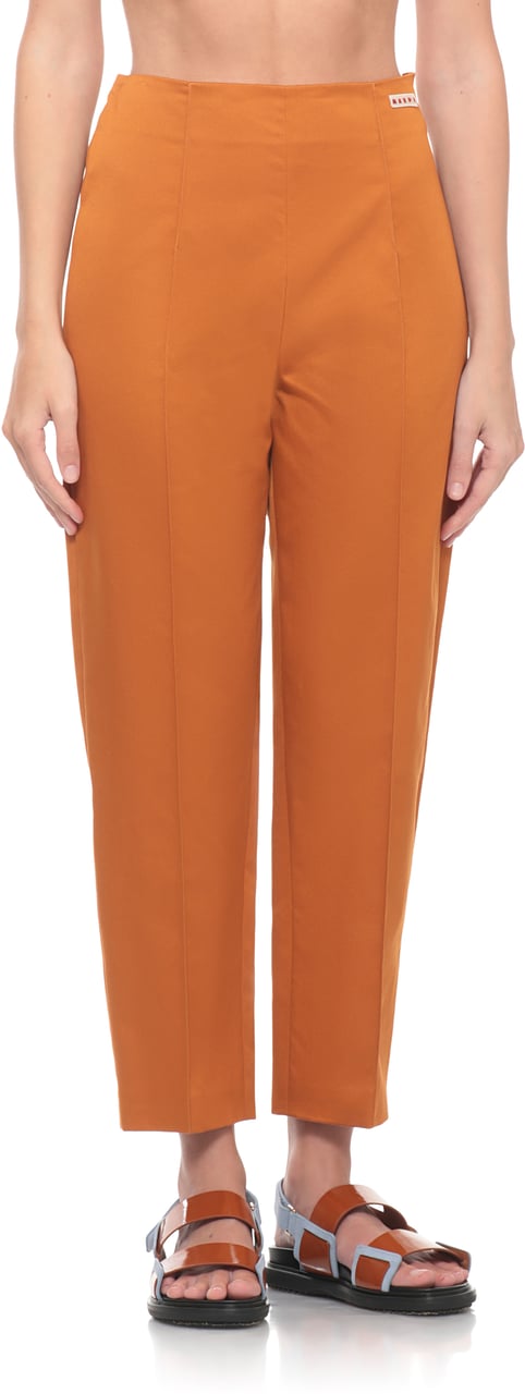 Marni Trousers Orange Oranje
