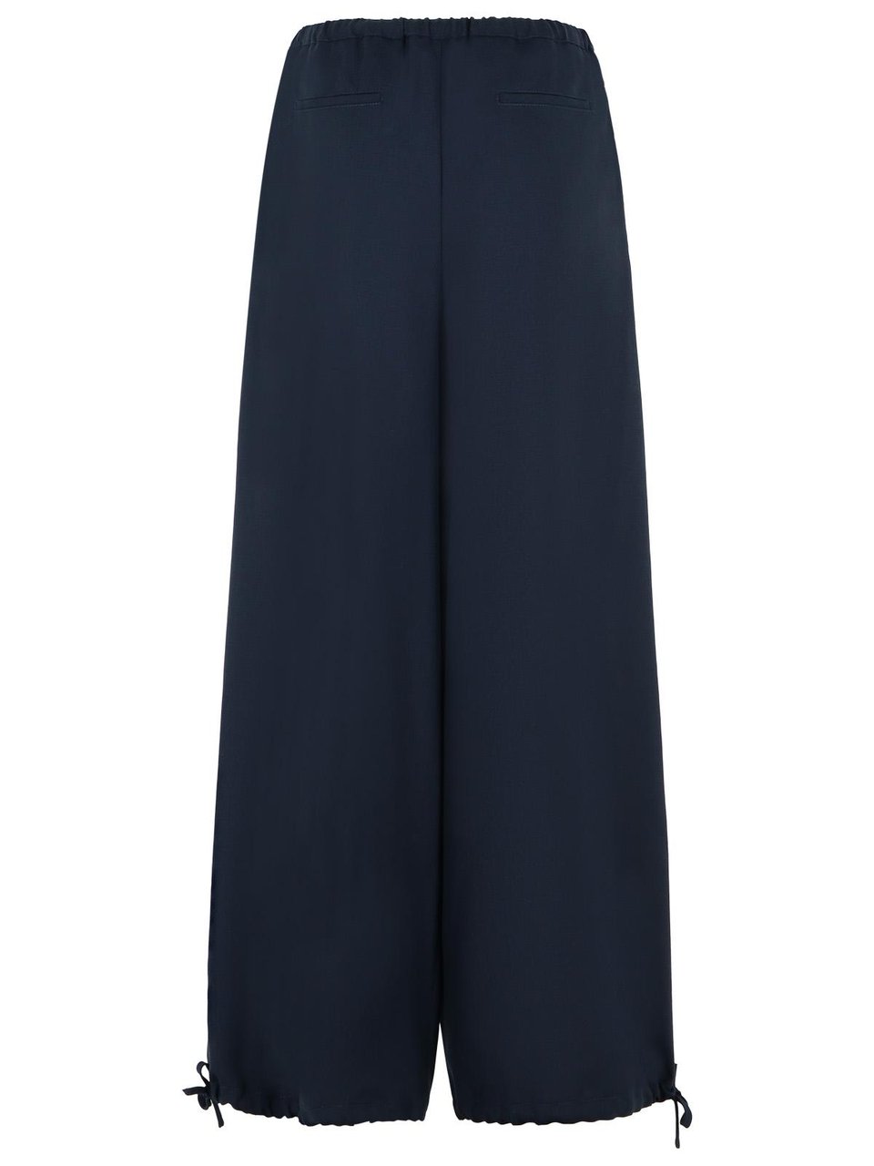 Marni Blue Virgin Wool Trousers Zwart