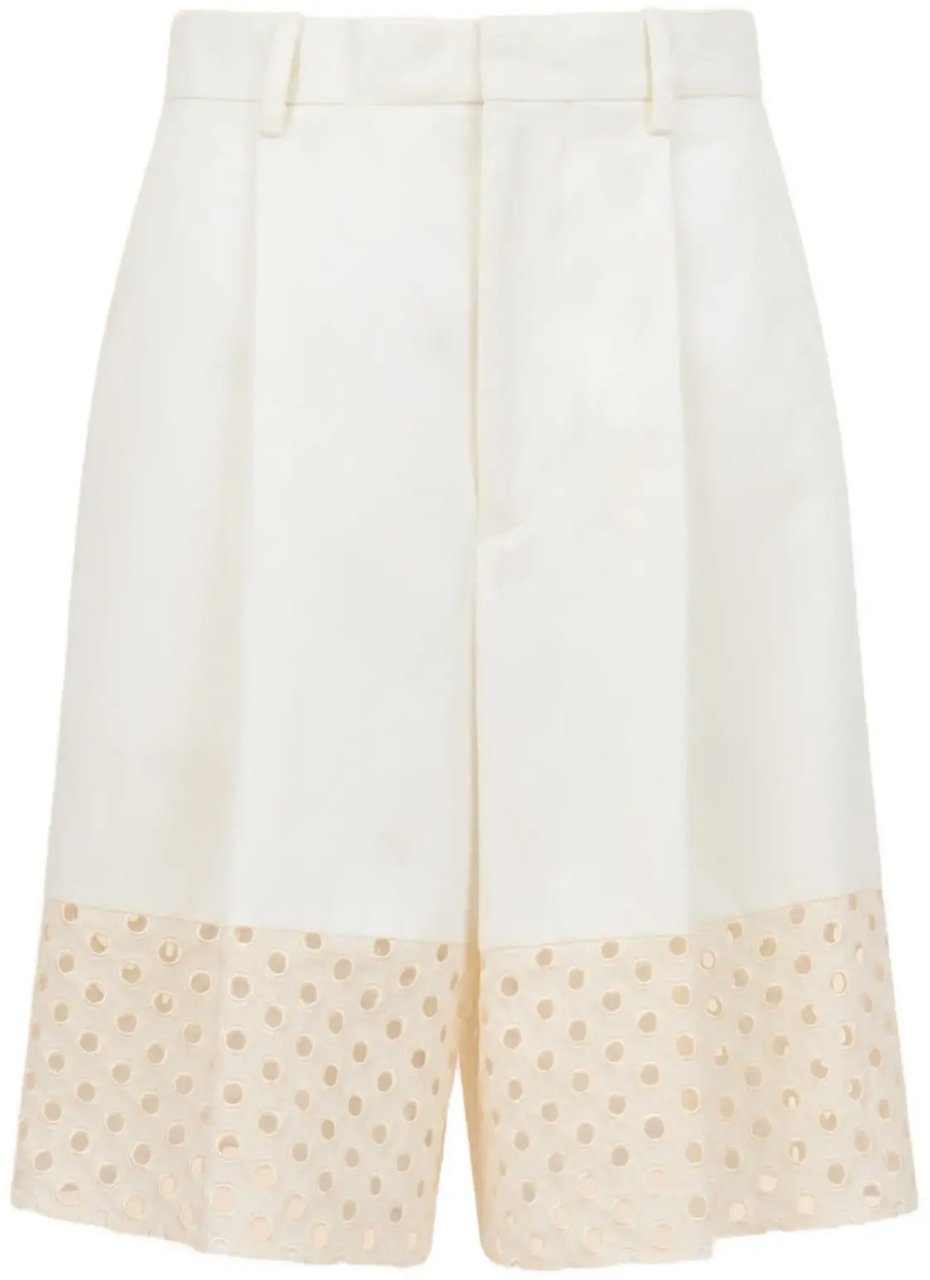 Marni Bermuda Trousers White Wit