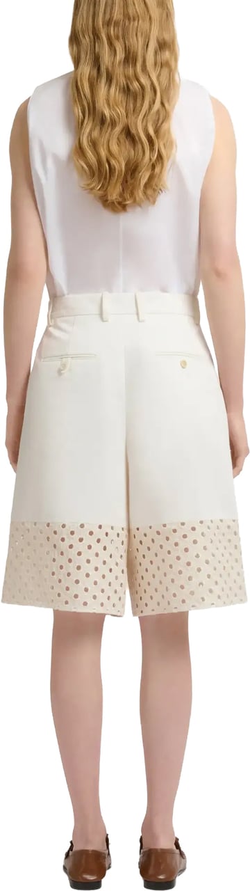 Marni Bermuda Trousers White Wit