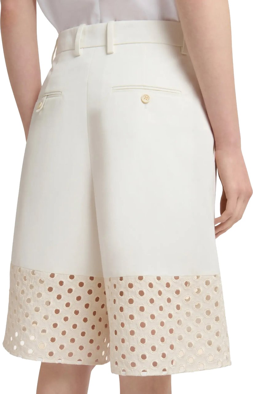 Marni Bermuda Trousers White Wit