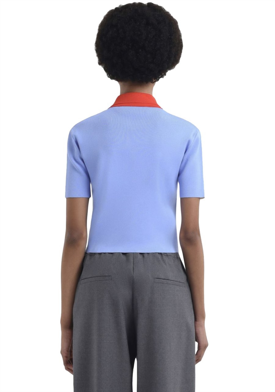 Marni Polo Neck White/orange Wit