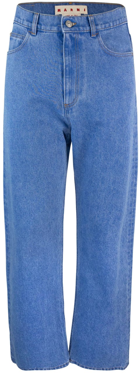 Marni Trousers Blue Blauw