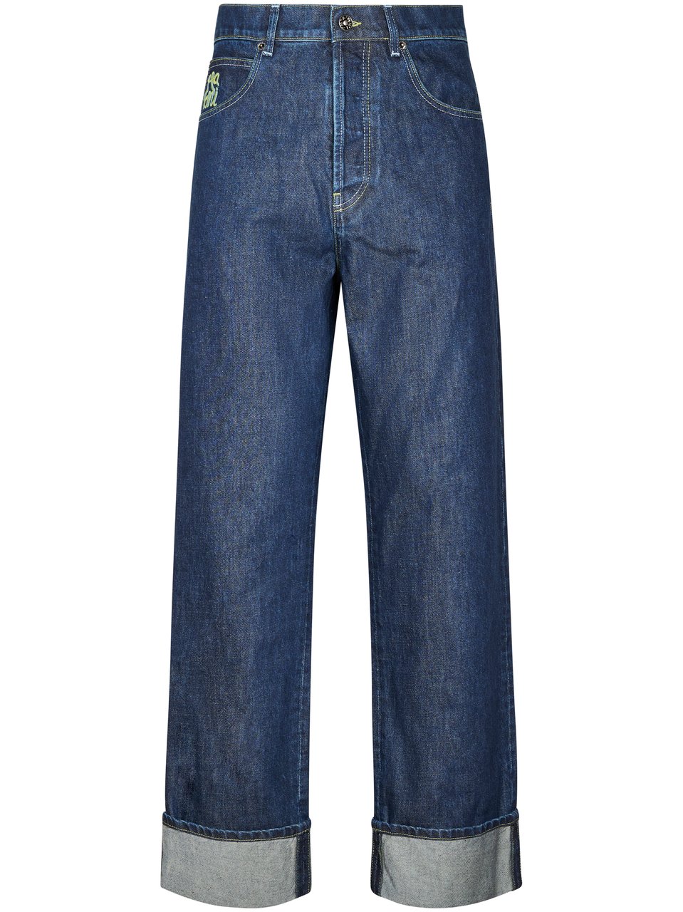 Marni Wide-Leg Casual Trousers with Cuffed Hem Grijs