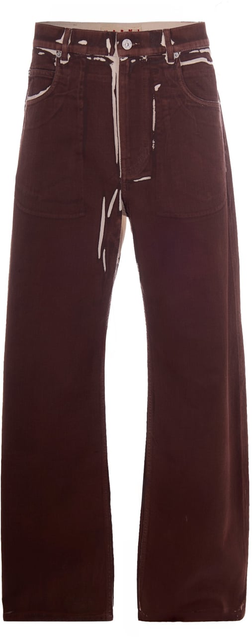 Marni Trousers Tobacco Bruin