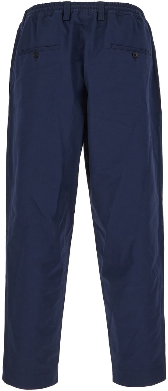 Marni Marni Navy blue cotton pants Blauw