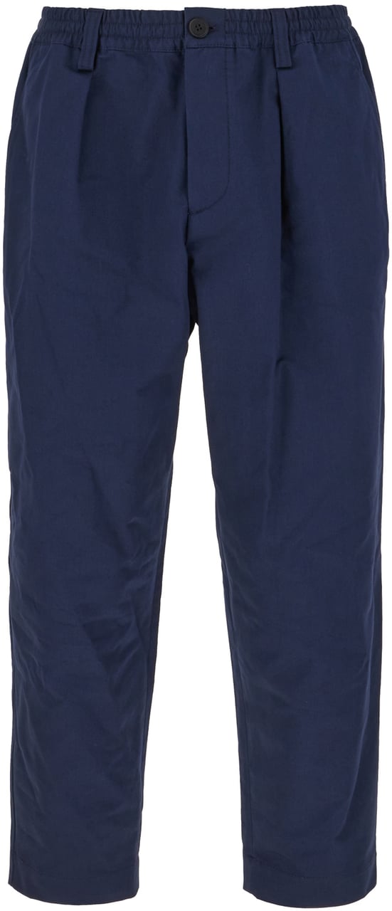 Marni Marni Navy blue cotton pants Blauw