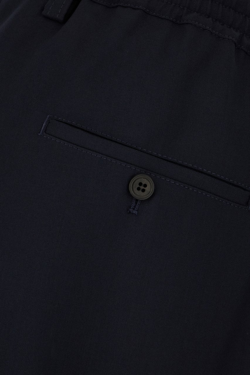 Marni Marni Navy blue wool pants Blauw