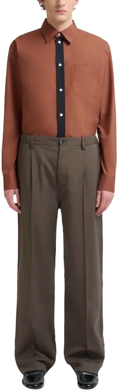 Marni Trousers Brown Bruin