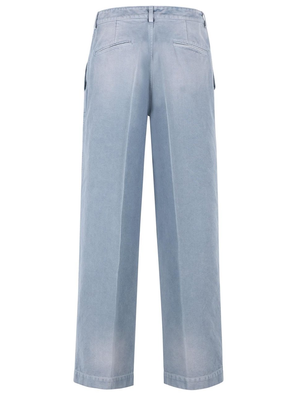Marni Light Blue Cotton Trousers Blauw
