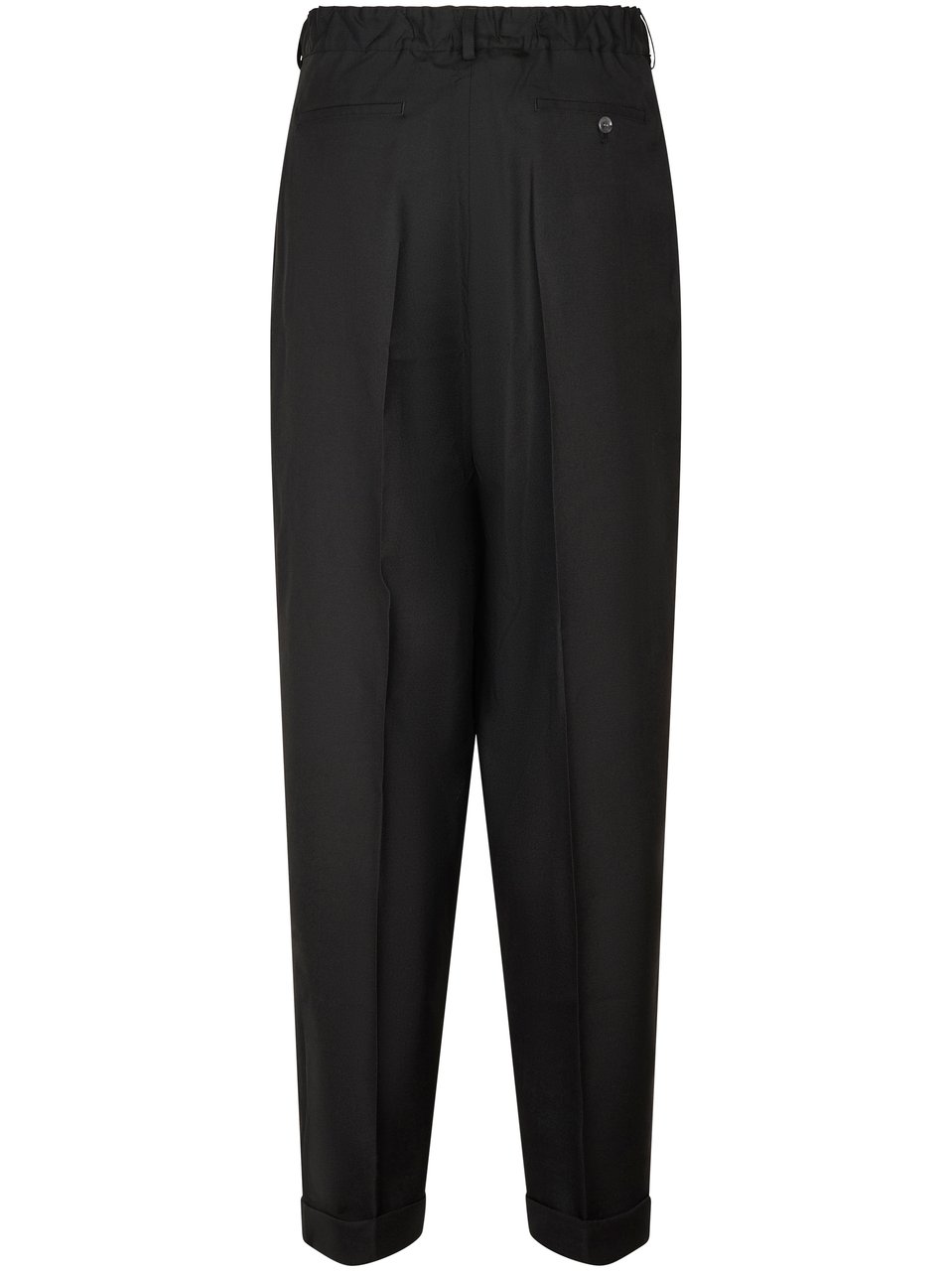 Marni Relaxed Fit Black Trousers with Tapered Leg Zwart
