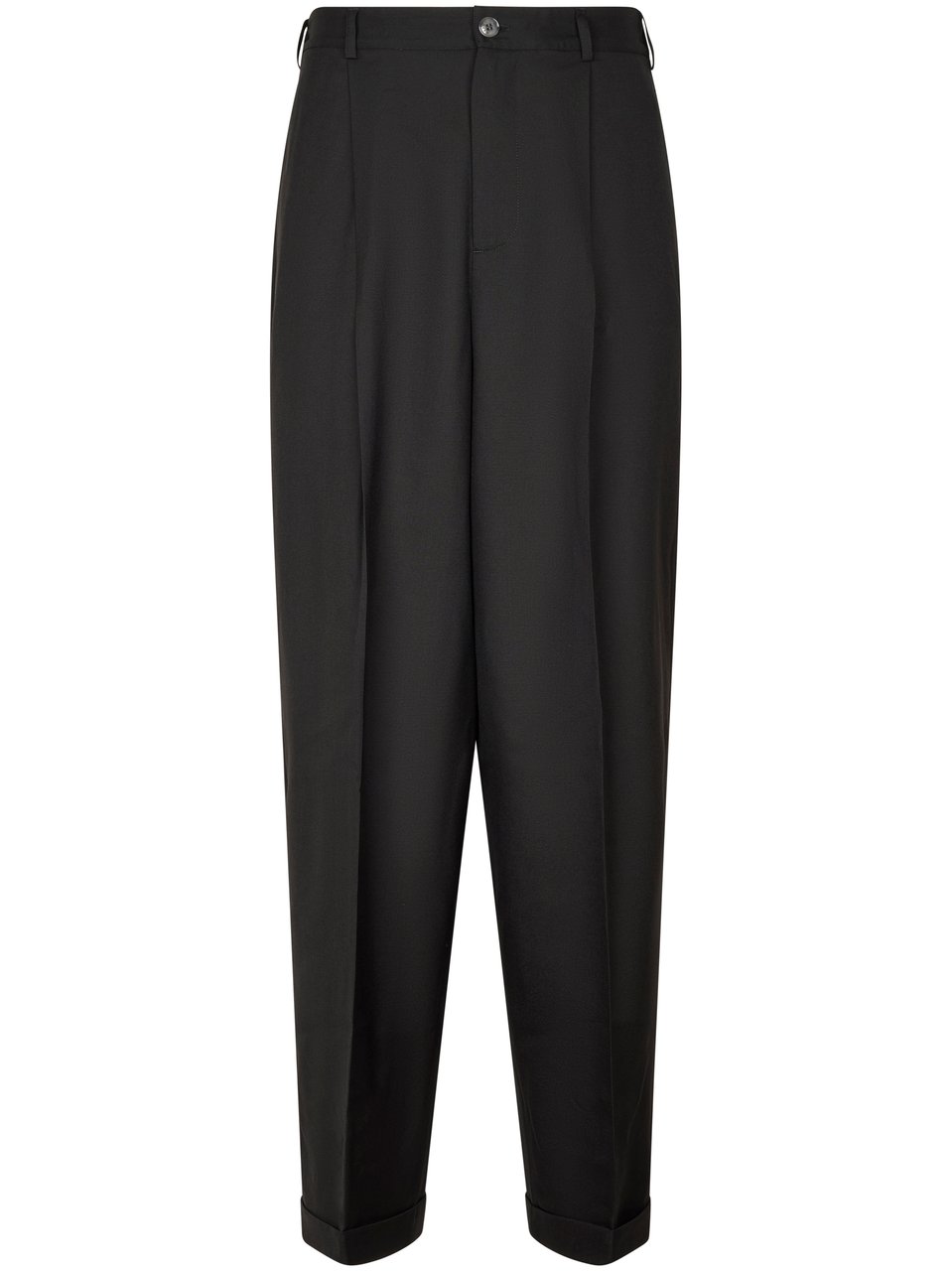 Marni Relaxed Fit Black Trousers with Tapered Leg Zwart