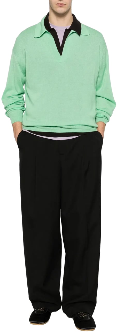 Marni Trousers Black Zwart