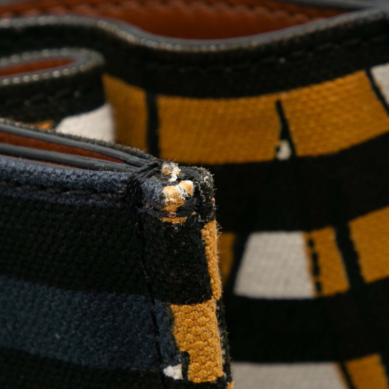Marni Printed Canvas Striped Floral Crossbody Wit