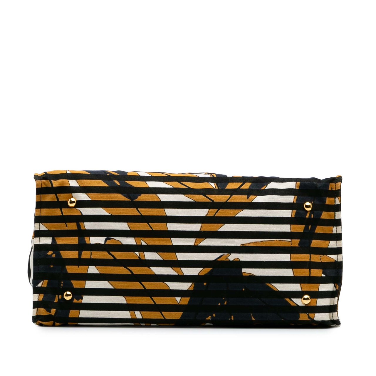 Marni Printed Canvas Striped Floral Crossbody Wit