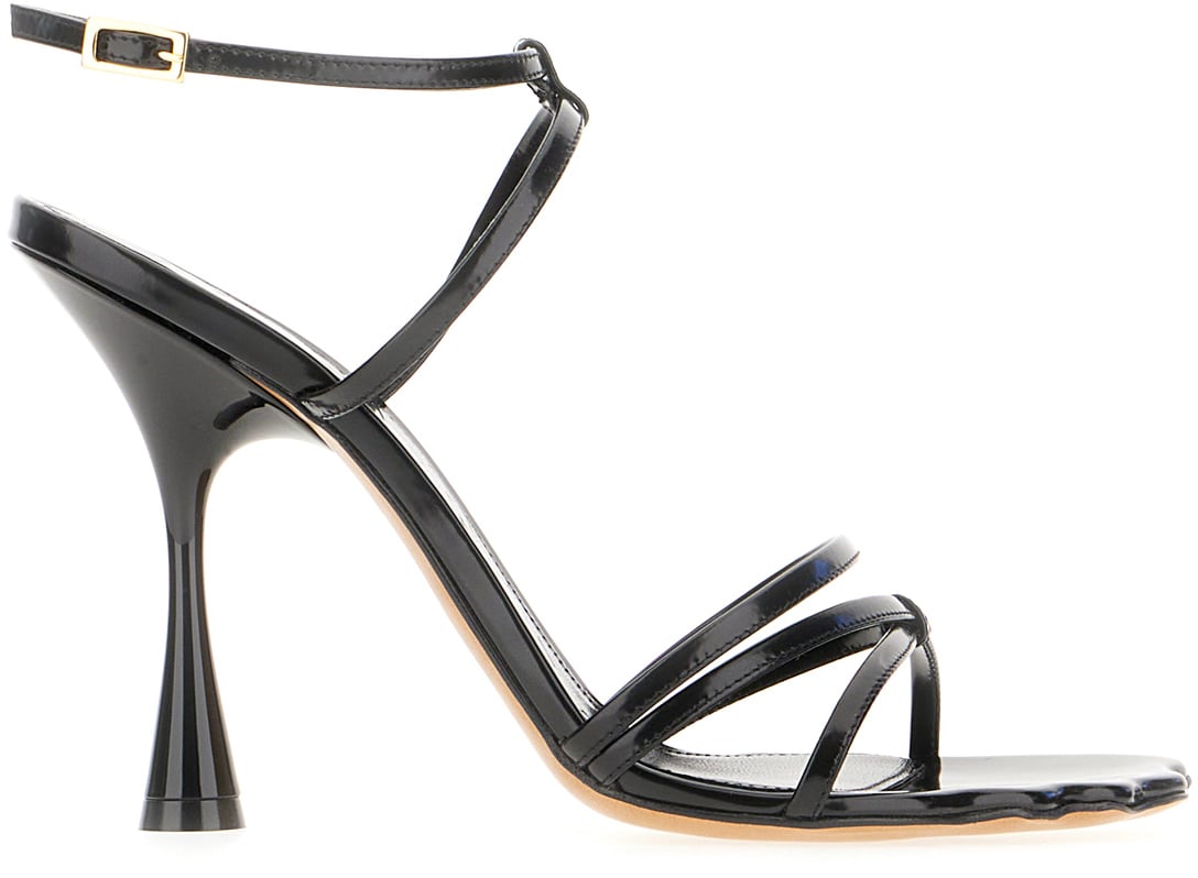 Marni Marni Black leather sandals Zwart