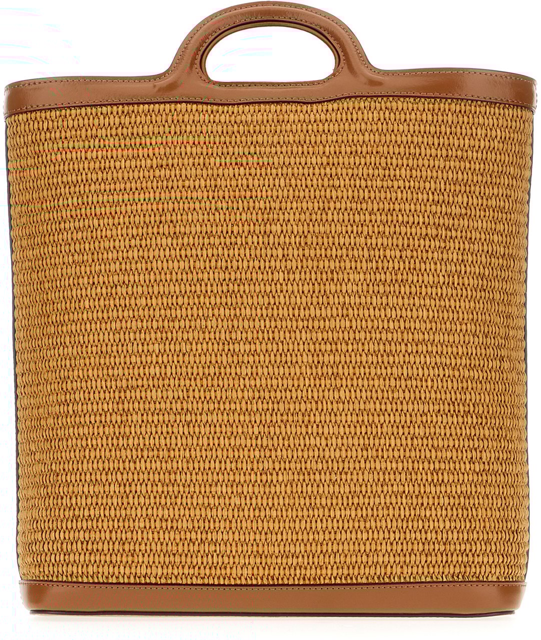 Marni Marni Two-tone raffia and leather Tropicalia shopping bag Divers