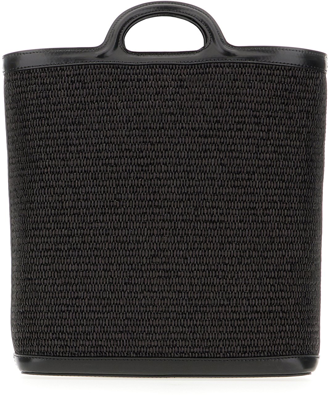 Marni Marni Two-tone raffia and leather Tropicalia shopping bag Divers