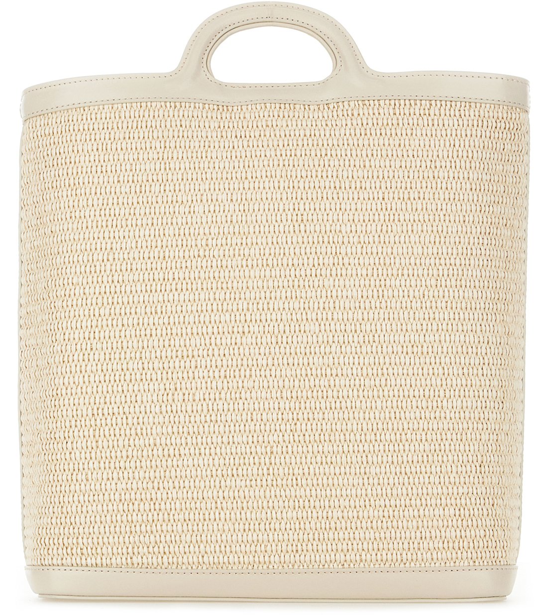 Marni Marni Two-tone raffia and leather Tropicalia shopping bag Divers