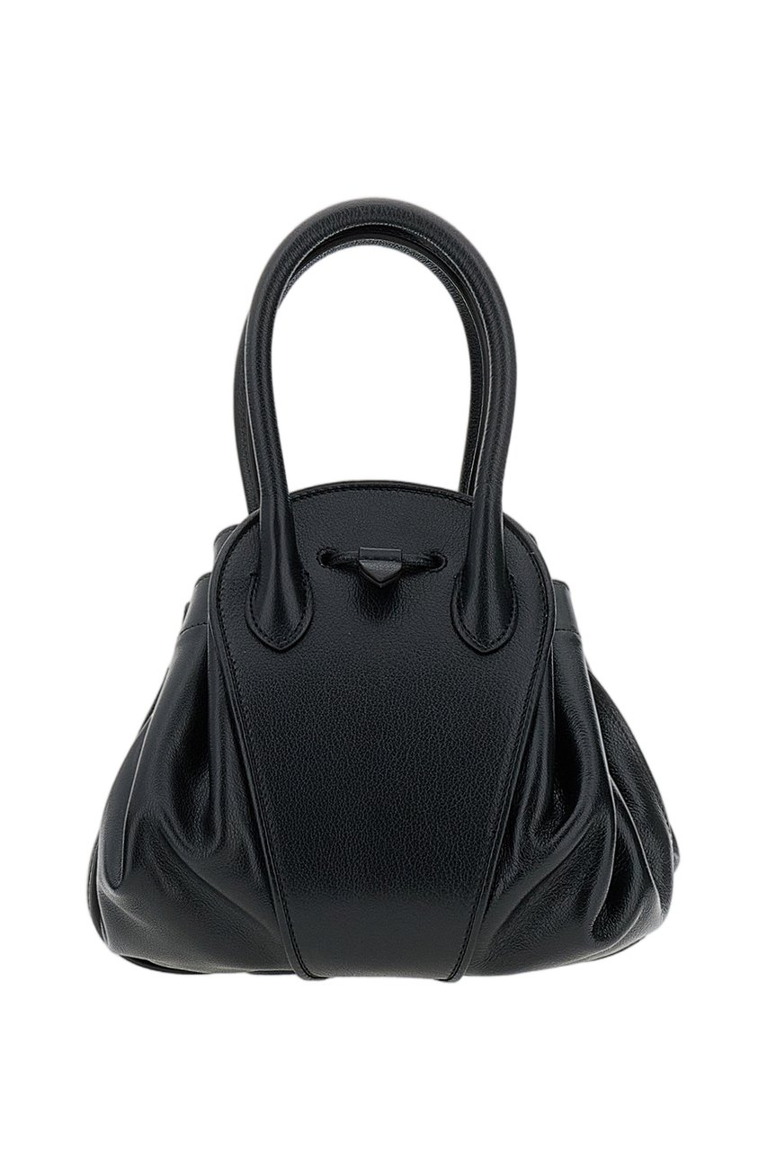 Marni Black Tulipea Small Leather Bag Zwart