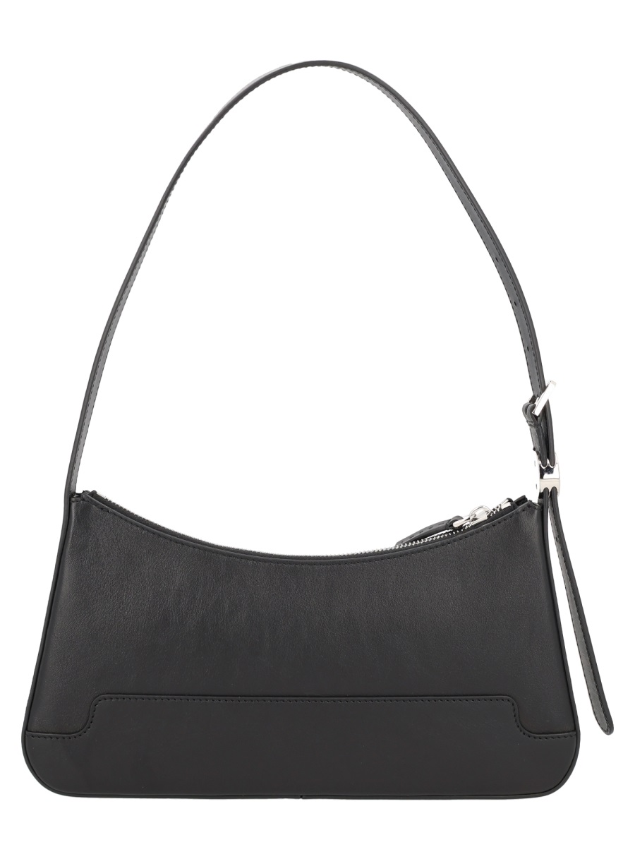Marni Rectangular Black Calf Leather Shoulder Bag Zwart