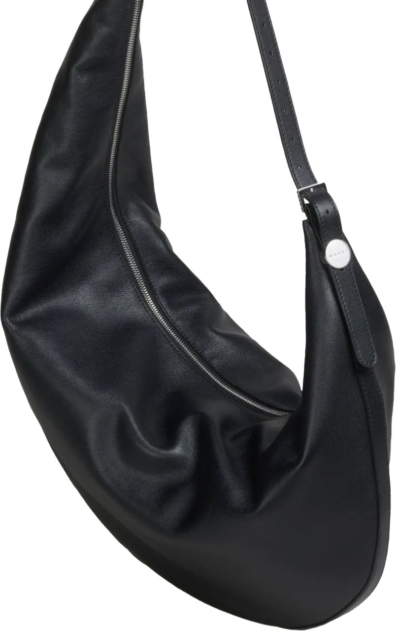 Marni Hobo Medium Bag Black Zwart