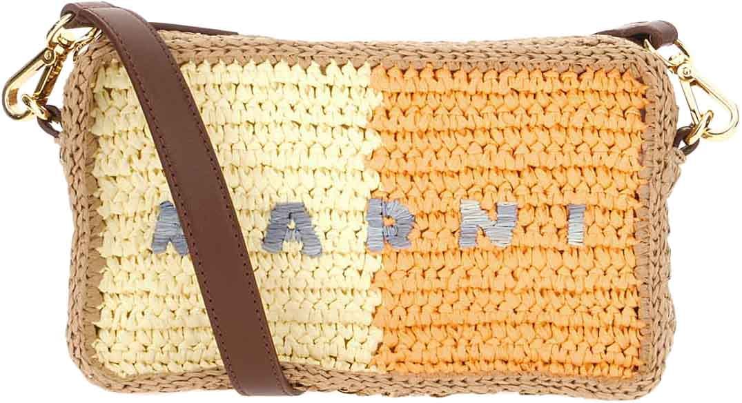 Marni Marni Multicolor raffia crossbody bag Divers