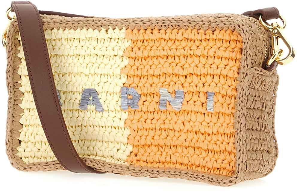 Marni Marni Multicolor raffia crossbody bag Divers