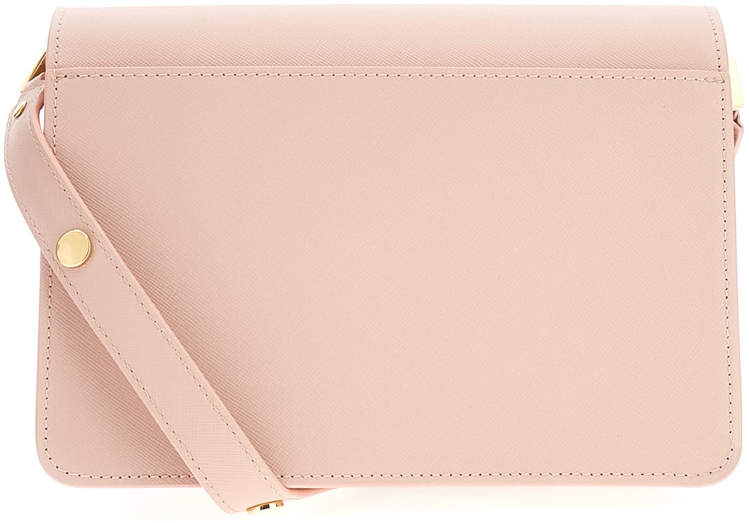 Marni Marni Pink leather Trunk crossbody bag Roze
