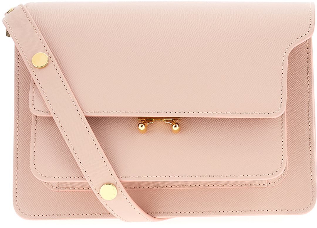 Marni Marni Pink leather Trunk crossbody bag Roze