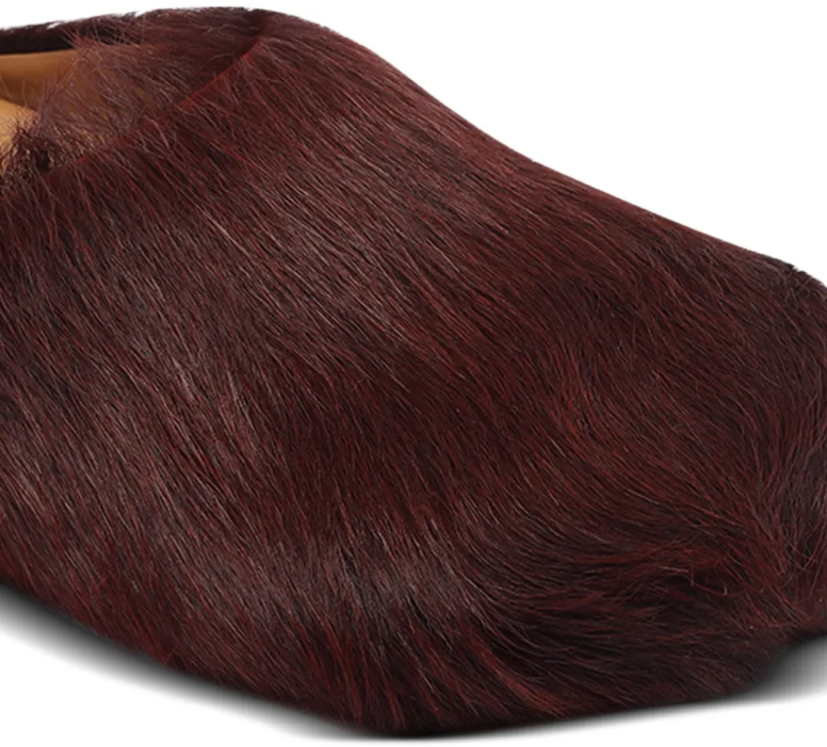 Marni Fussbett Sabot Burgundy Rood