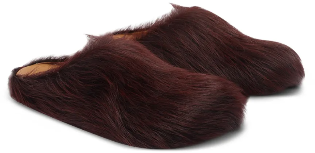 Marni Fussbett Sabot Burgundy Rood