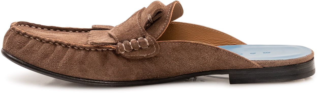 Marni Sabot con Morsetto e Punta Arrotondata Beige