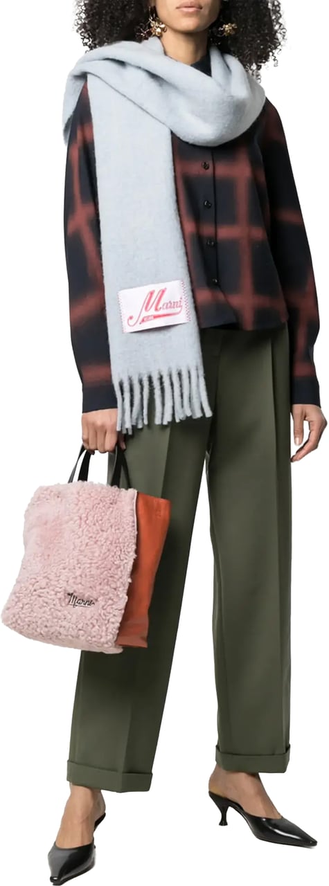 Marni Scarf Blue Blauw