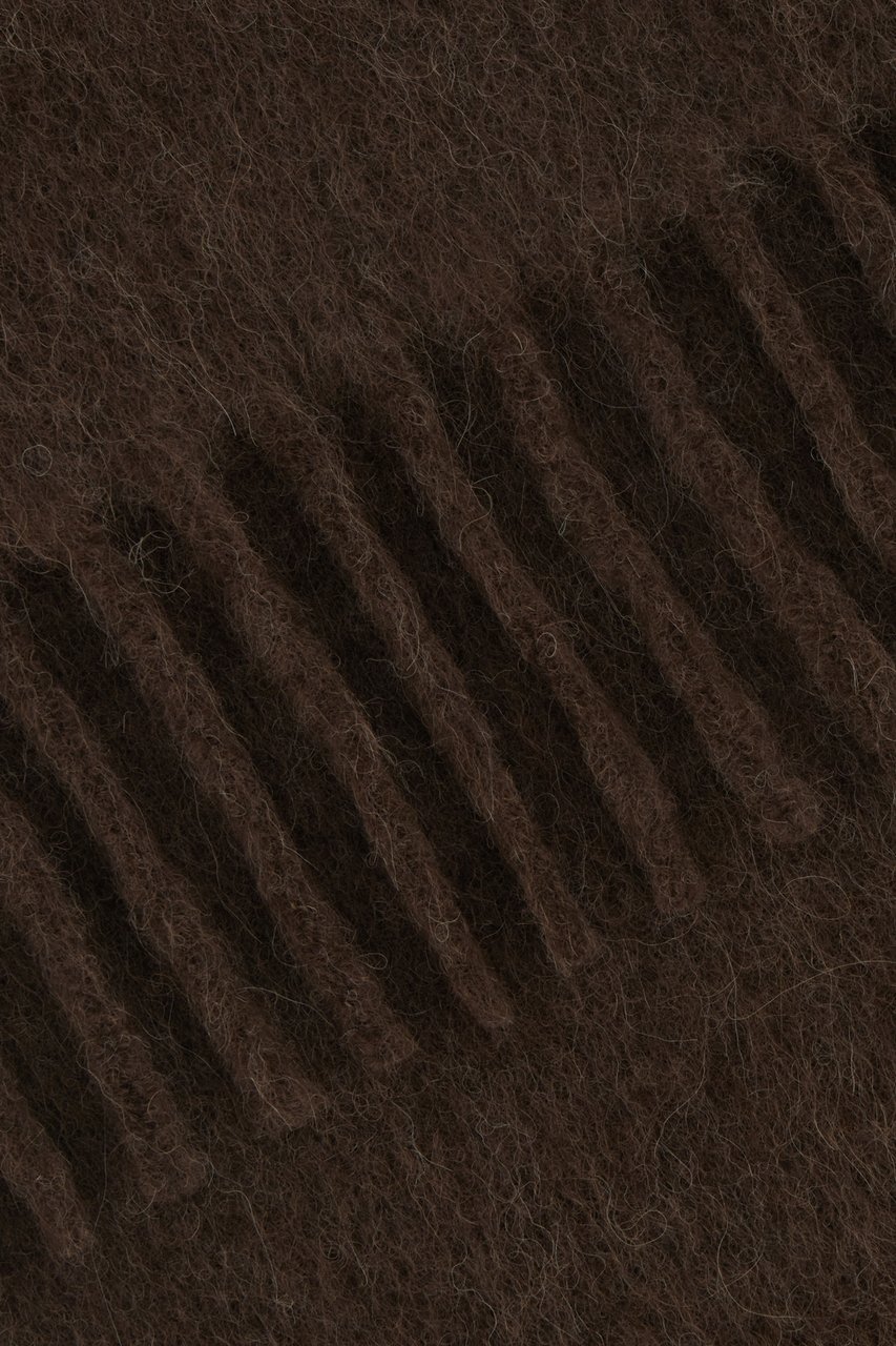 Marni Marni Chocolate alpaca blend scarf Bruin