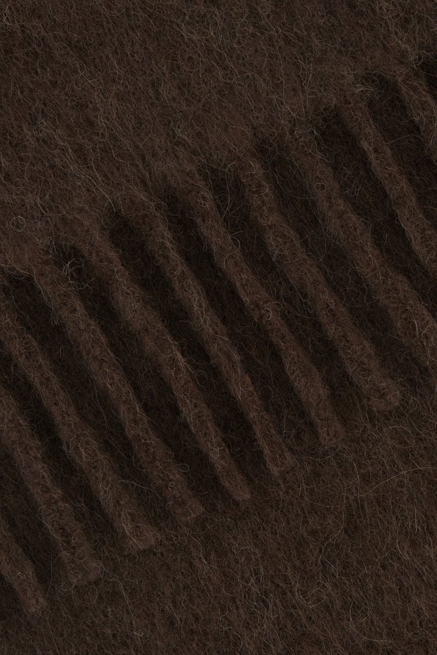 Marni Marni Chocolate alpaca blend scarf Bruin