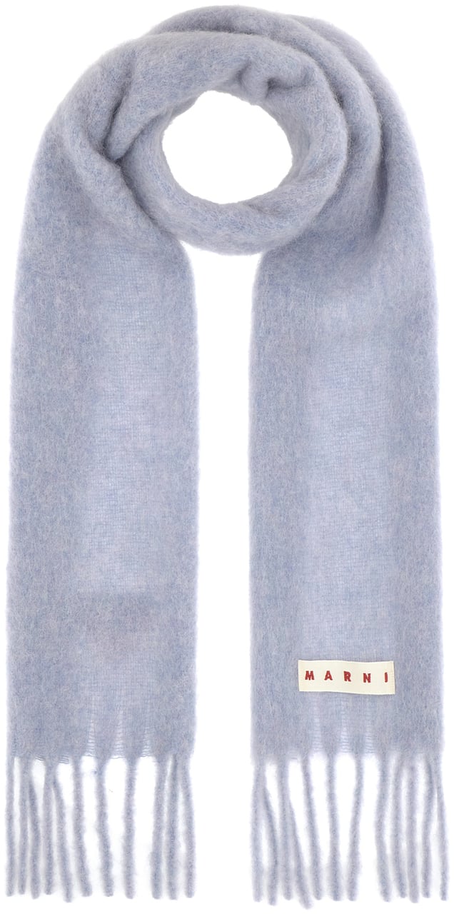 Marni Marni Powder blue wool blend scarf Lichtblauw