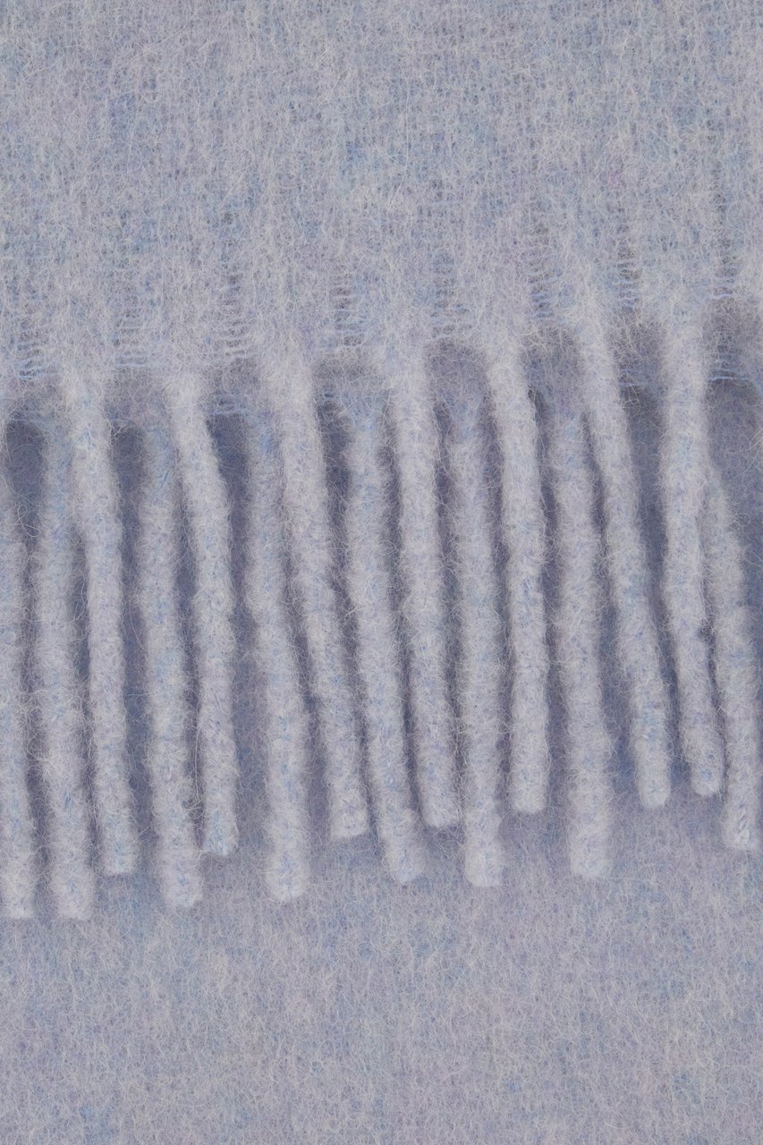 Marni Powder blue alpaca blend scarf Lichtblauw