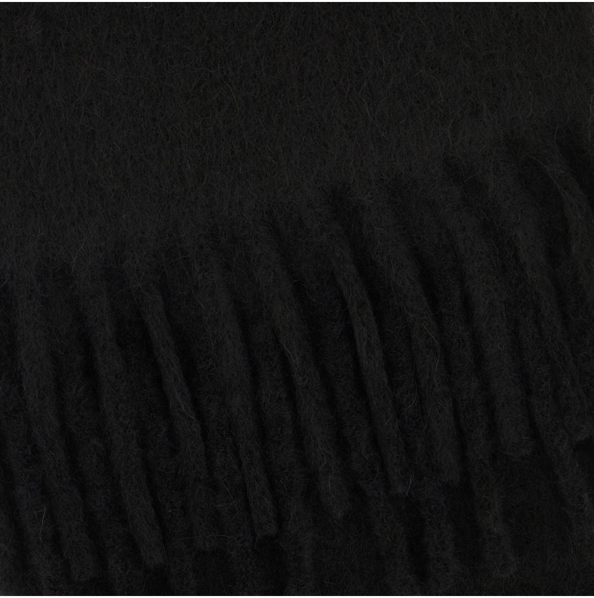 Marni Black alpaca blend scarf Zwart