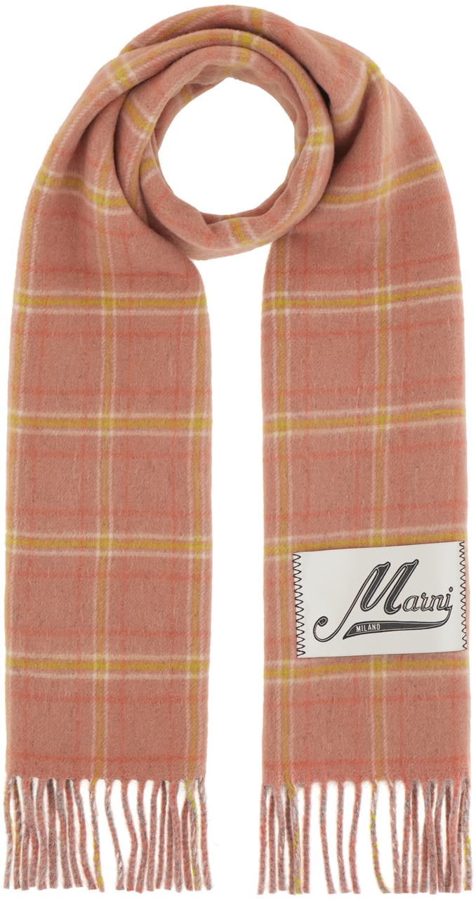 Marni Marni Embroidered wool blend scarf Divers