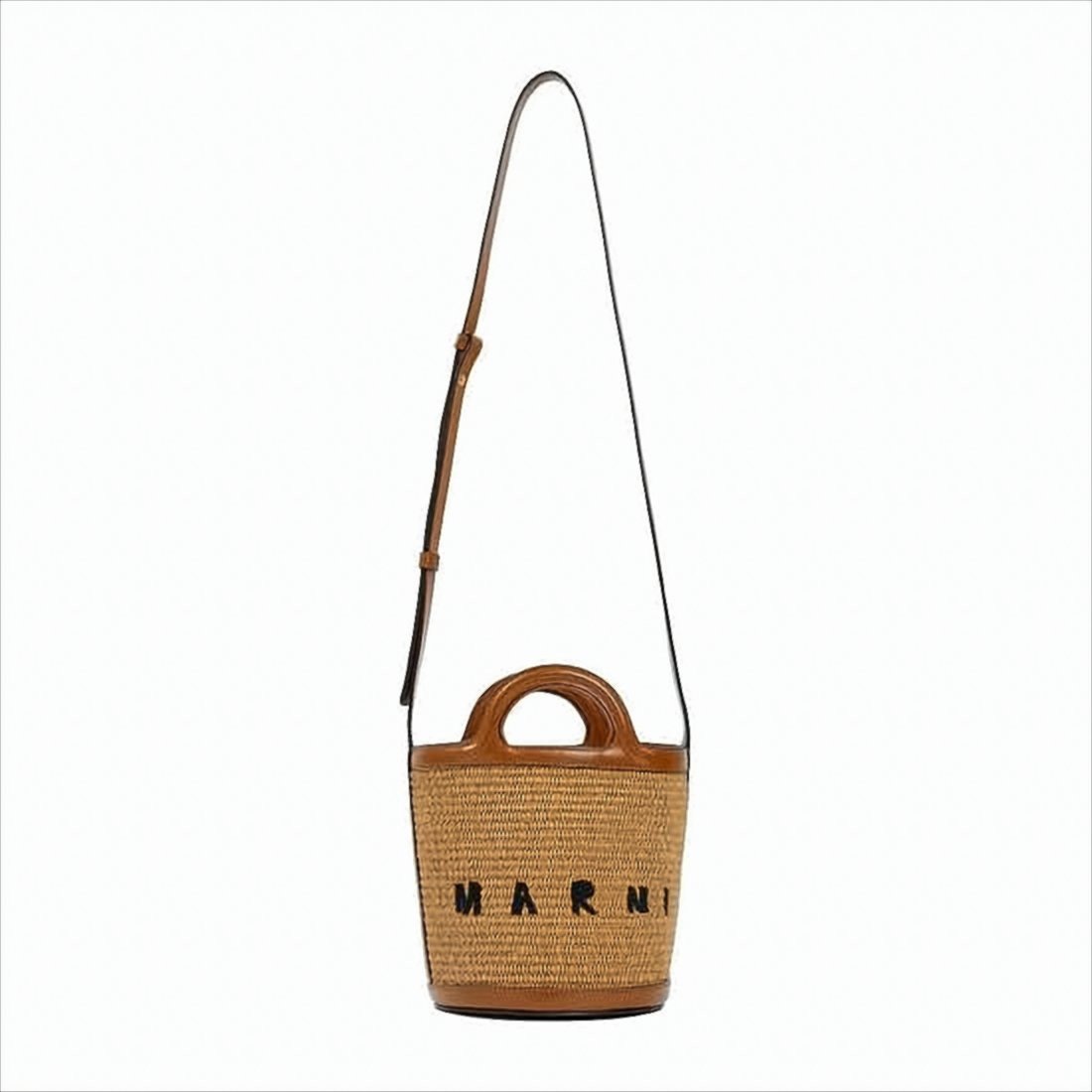 Marni "Tropicalia" Small Bucket Bag Bruin