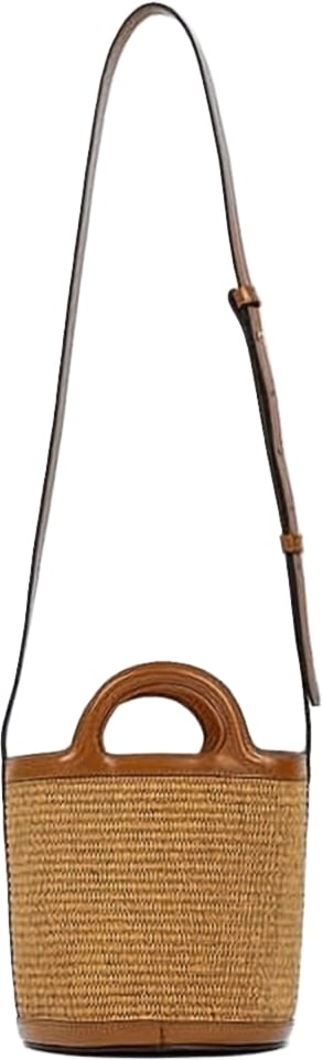 Marni "Tropicalia" Small Bucket Bag Bruin