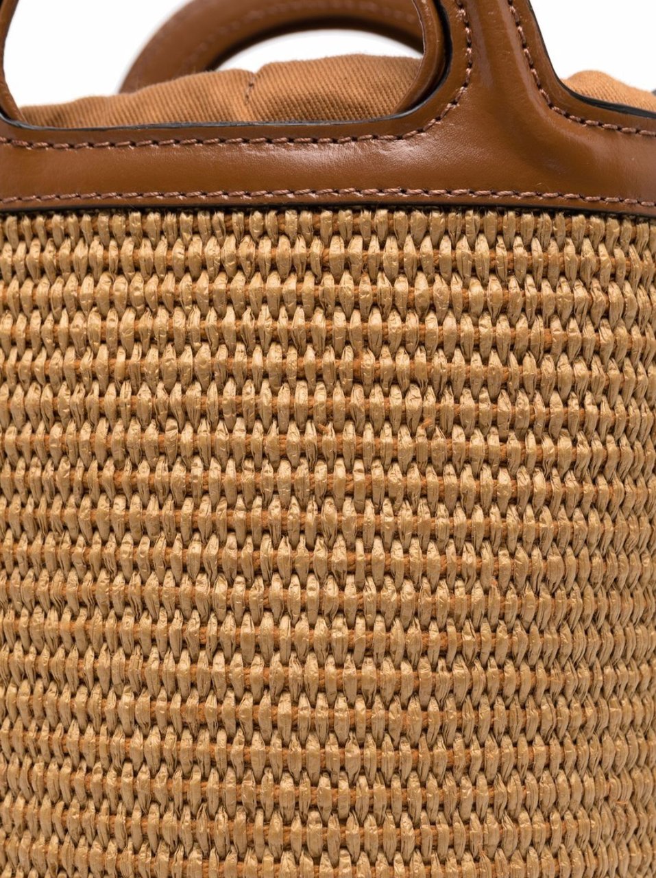 Marni Tropicalia Mini Bucket Bag Bruin