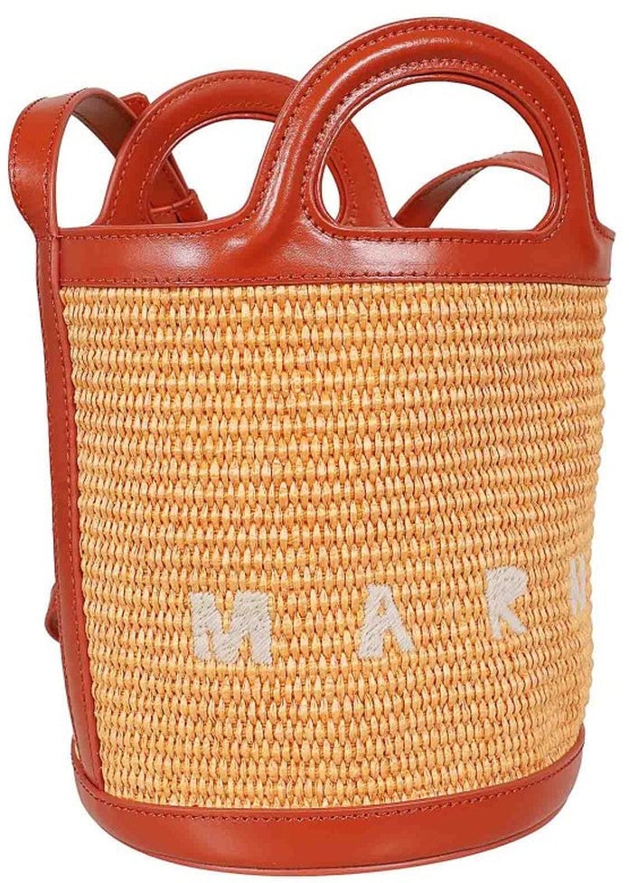 Marni Marni Tropicalia Bucket Bag Oranje