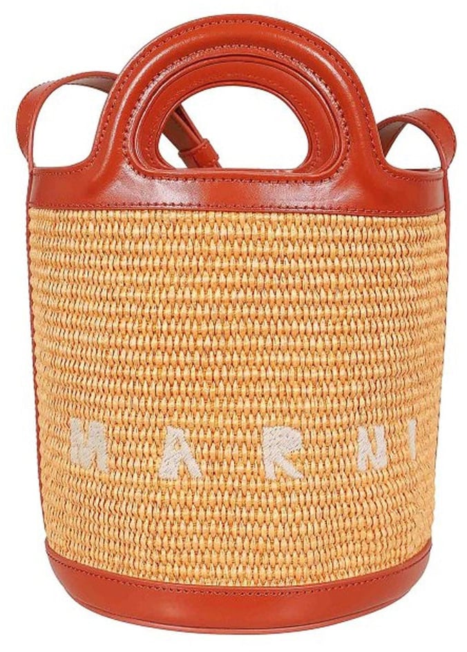 Marni Marni Tropicalia Bucket Bag Oranje