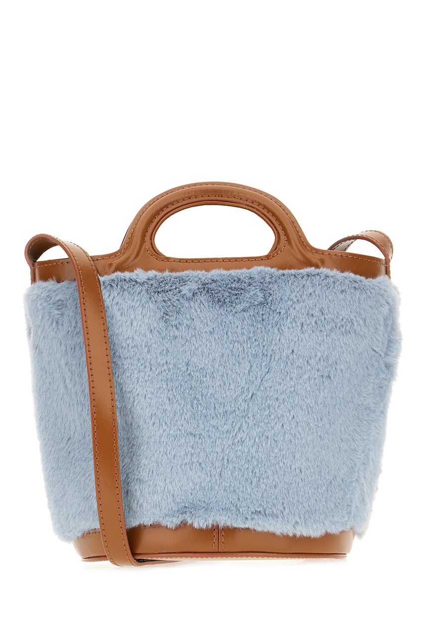 Marni Marni Powder blue eco fur handbag Blauw